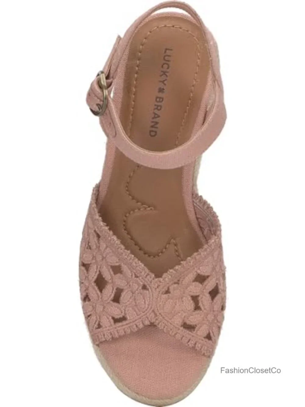 Jute Wrap Espadrille Wedge Sandals with Floral Embroidery